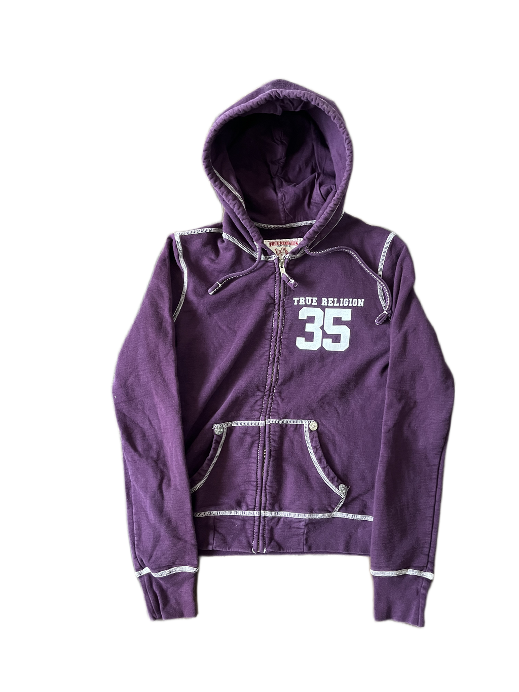 vintage true religon zip up hoodie