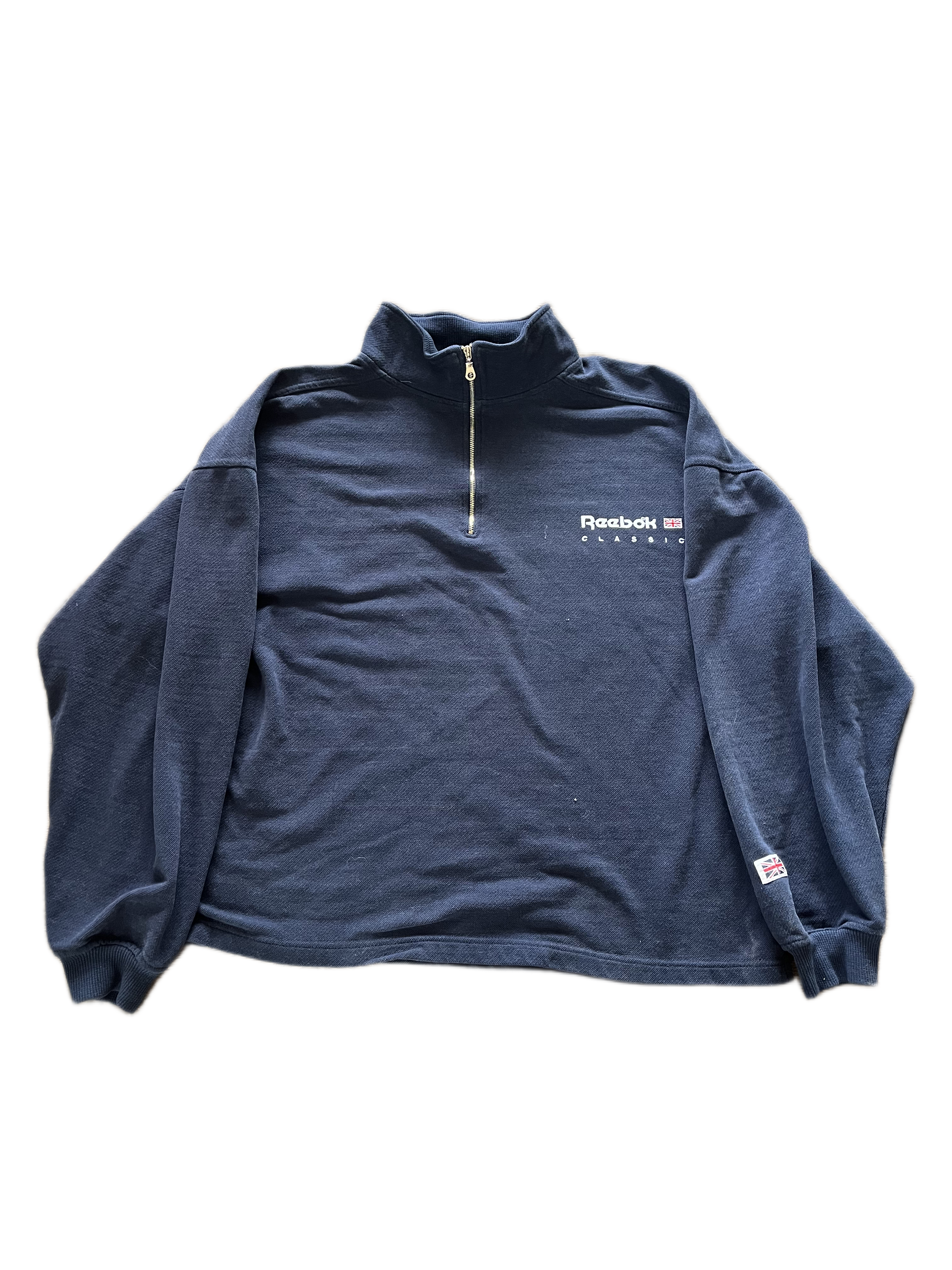 vintage reebok quarter zip sweatshirt