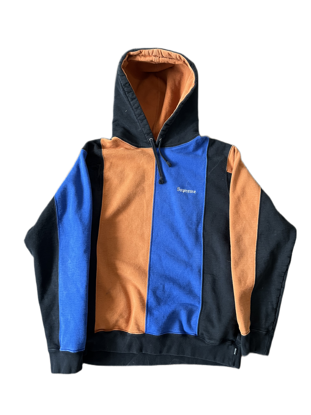 supreme f/w 18 tricolour hoodie