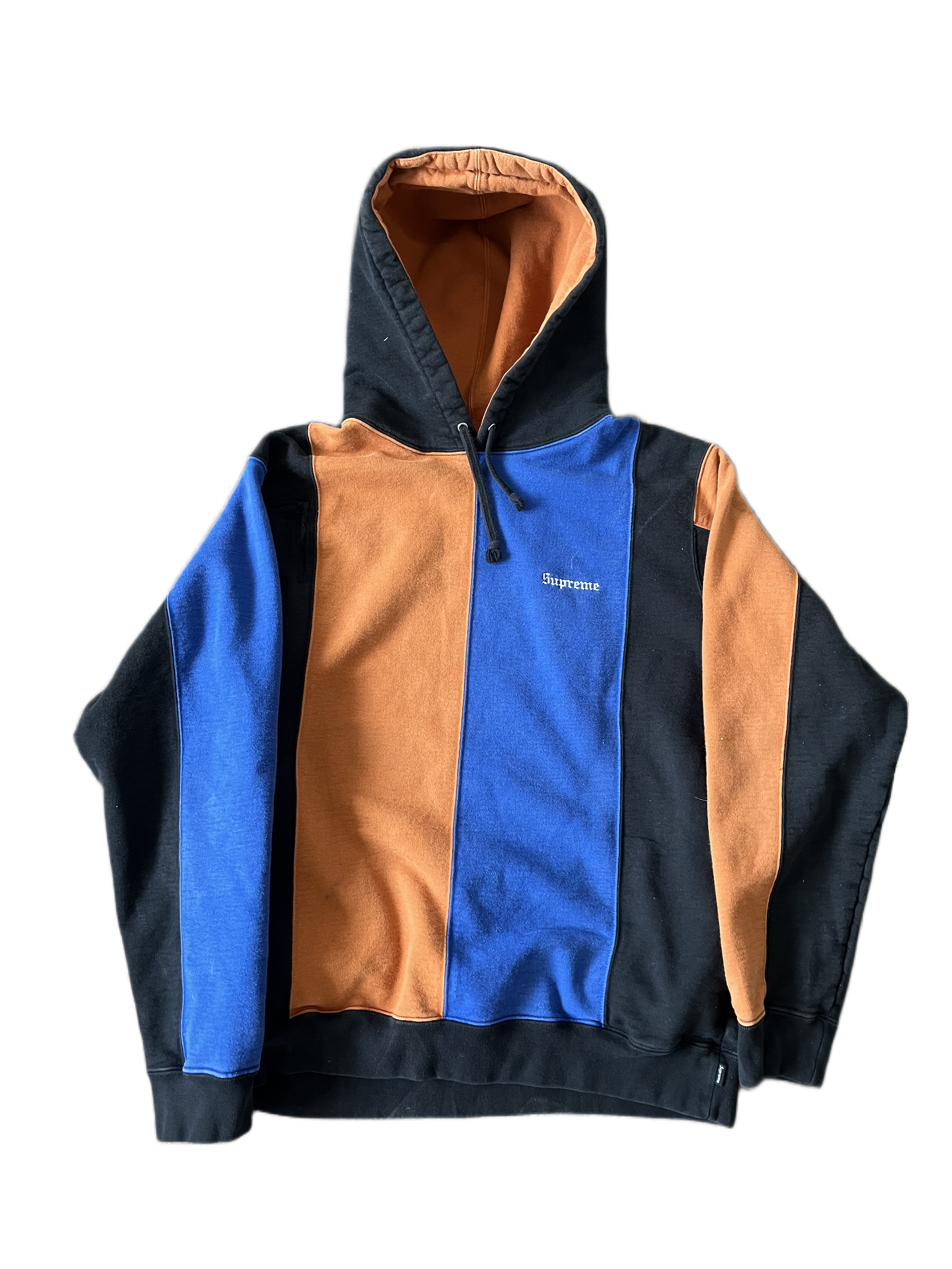 supreme f/w 18 tricolour hoodie