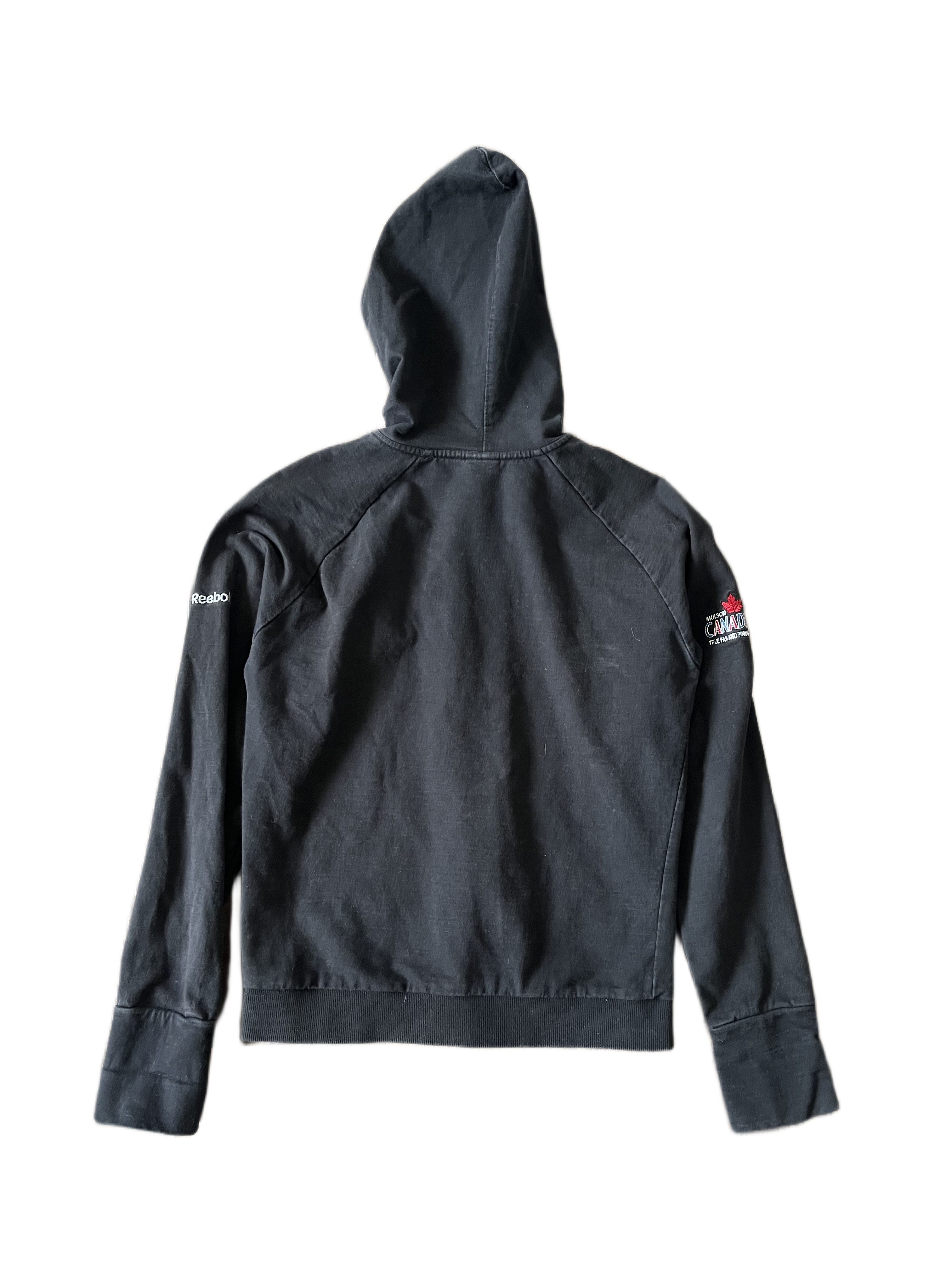 vintage edmonton oilers reebok zip up hoodie