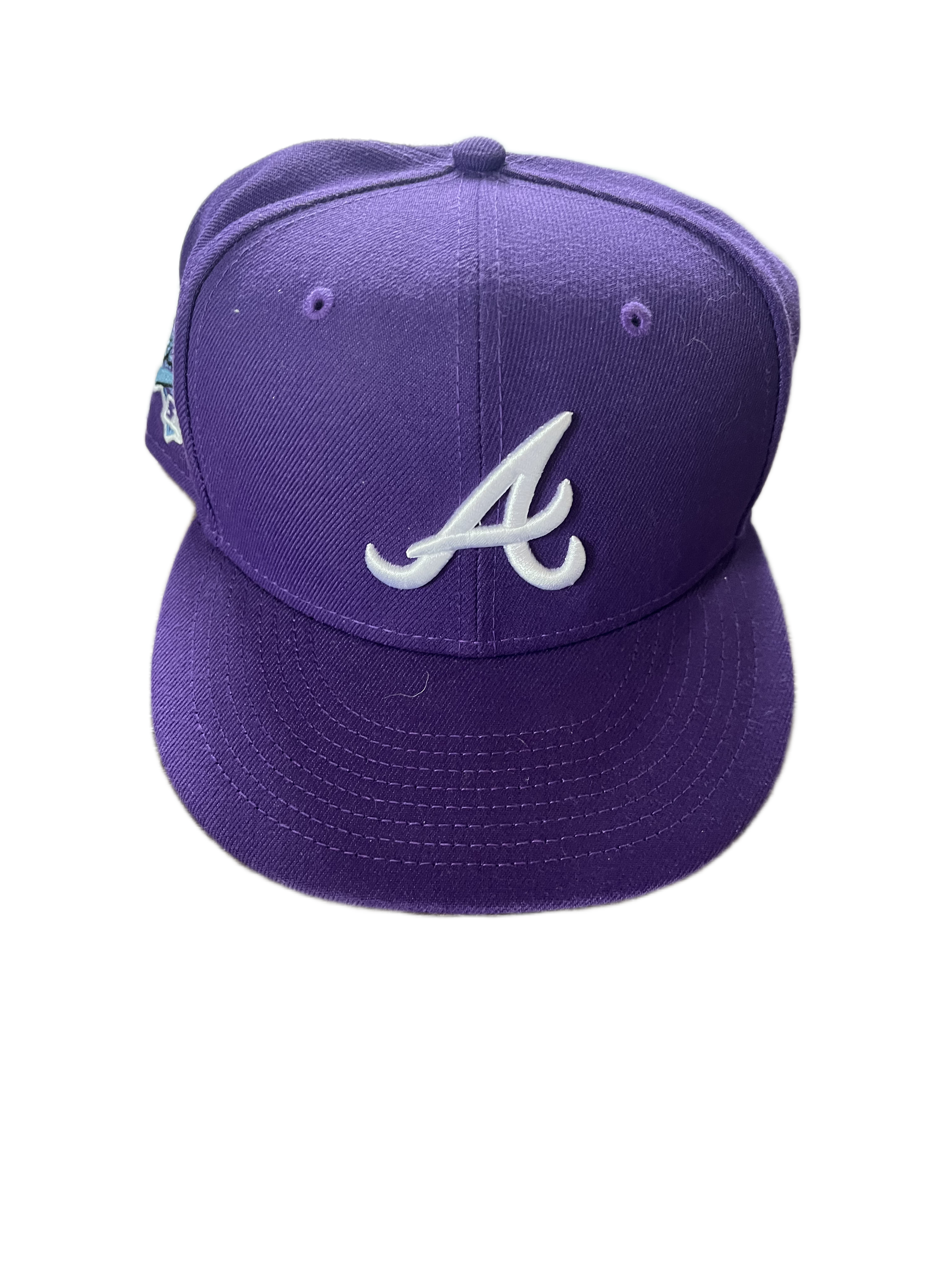 atlanta braves fitted hat