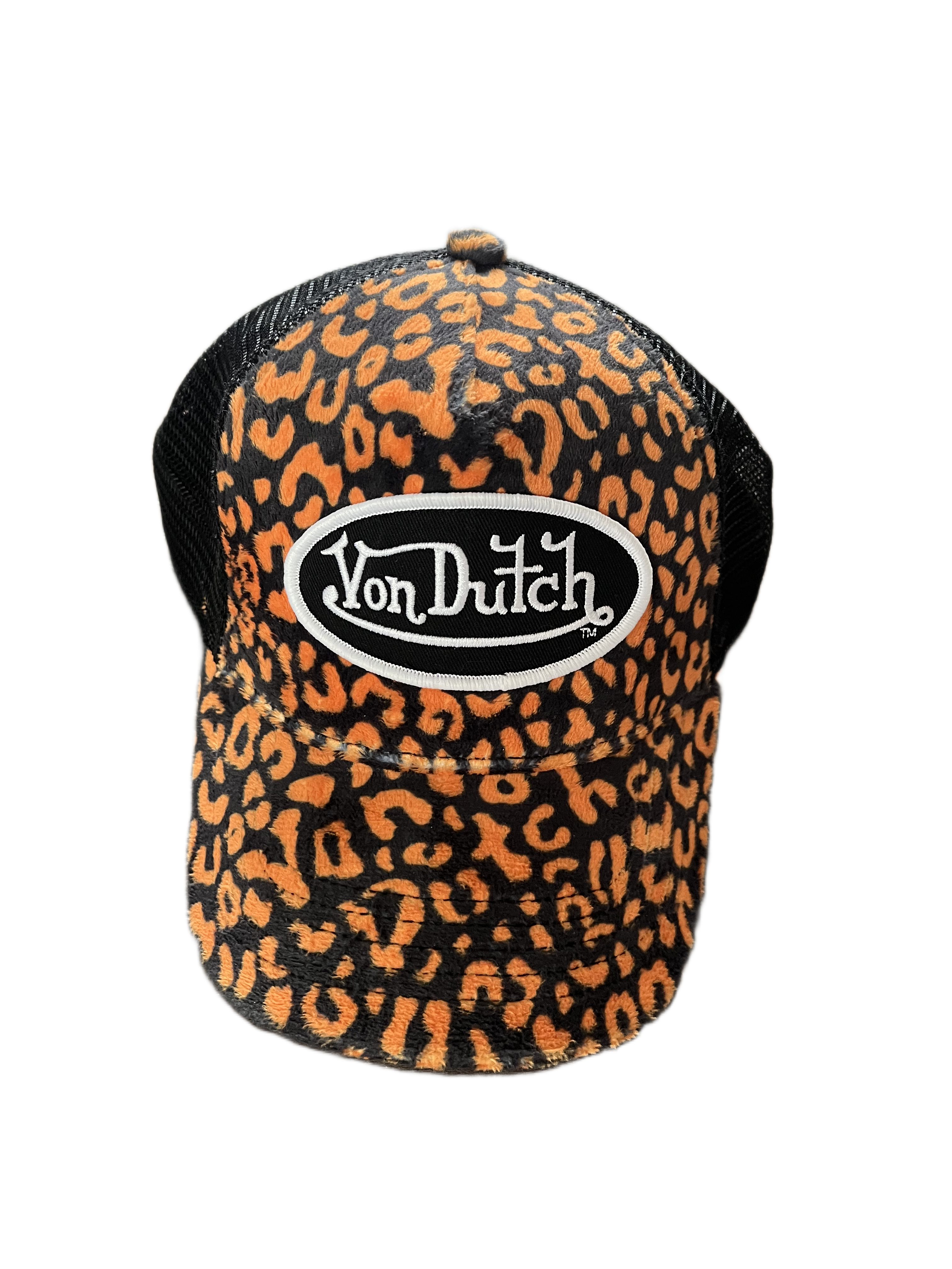 von dutch cheetah print hat