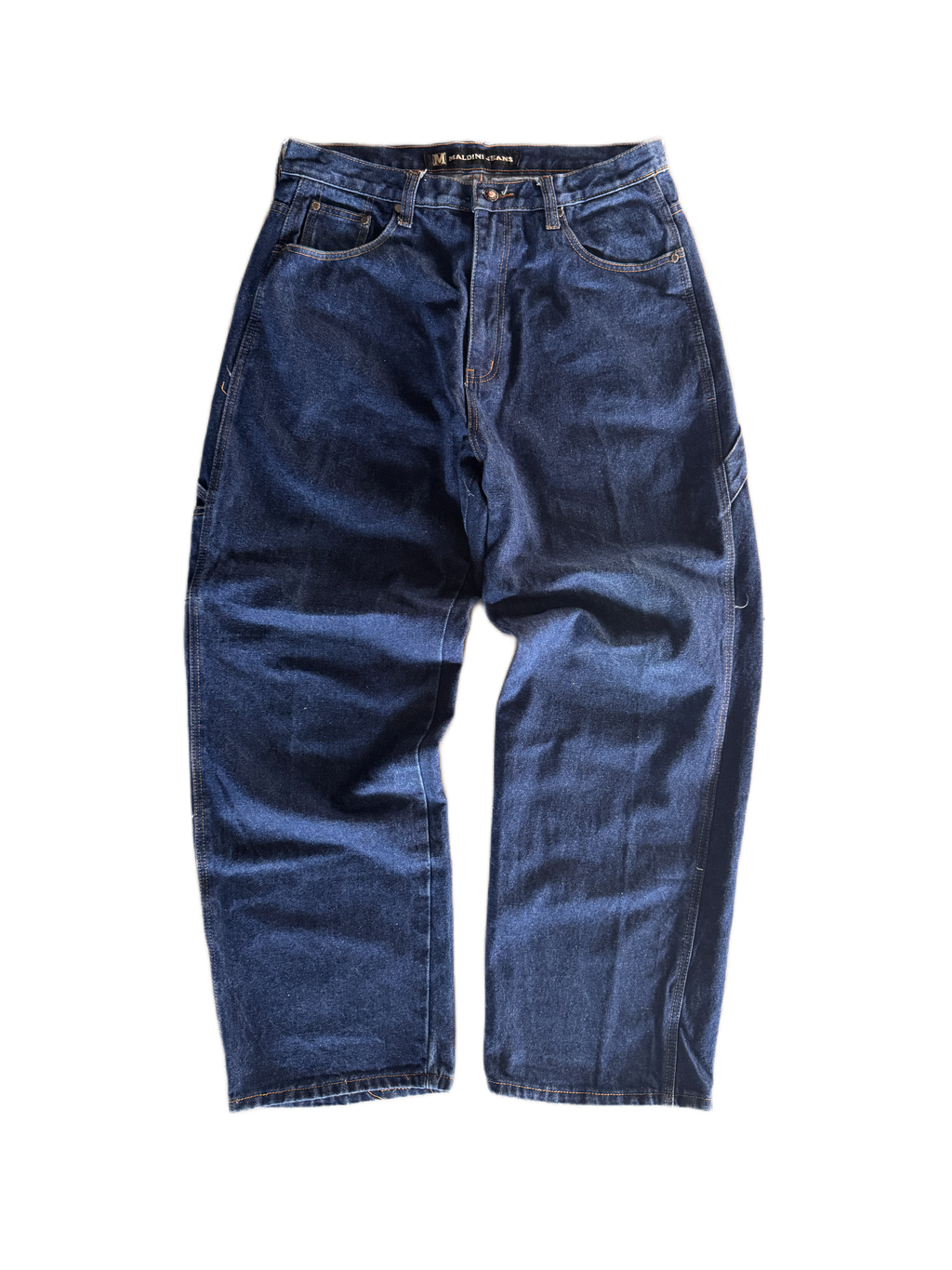 vintage baggy raw maldini jeans