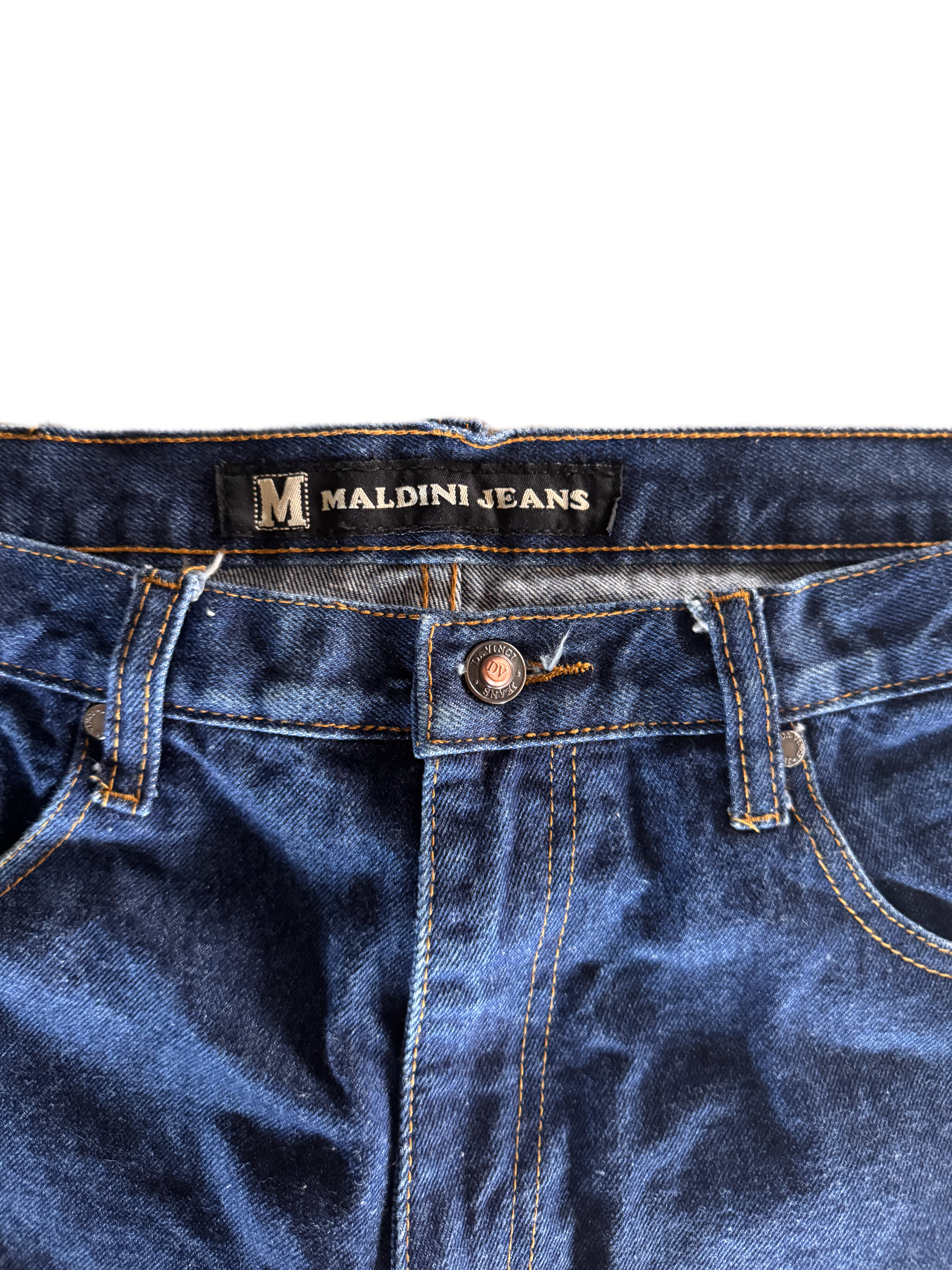 vintage baggy raw maldini jeans