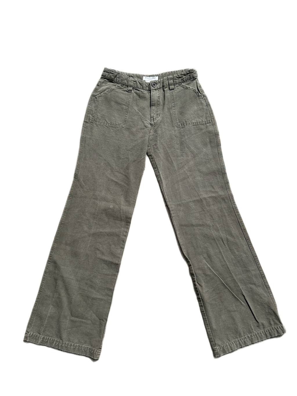 vintage christian dior low rise pants