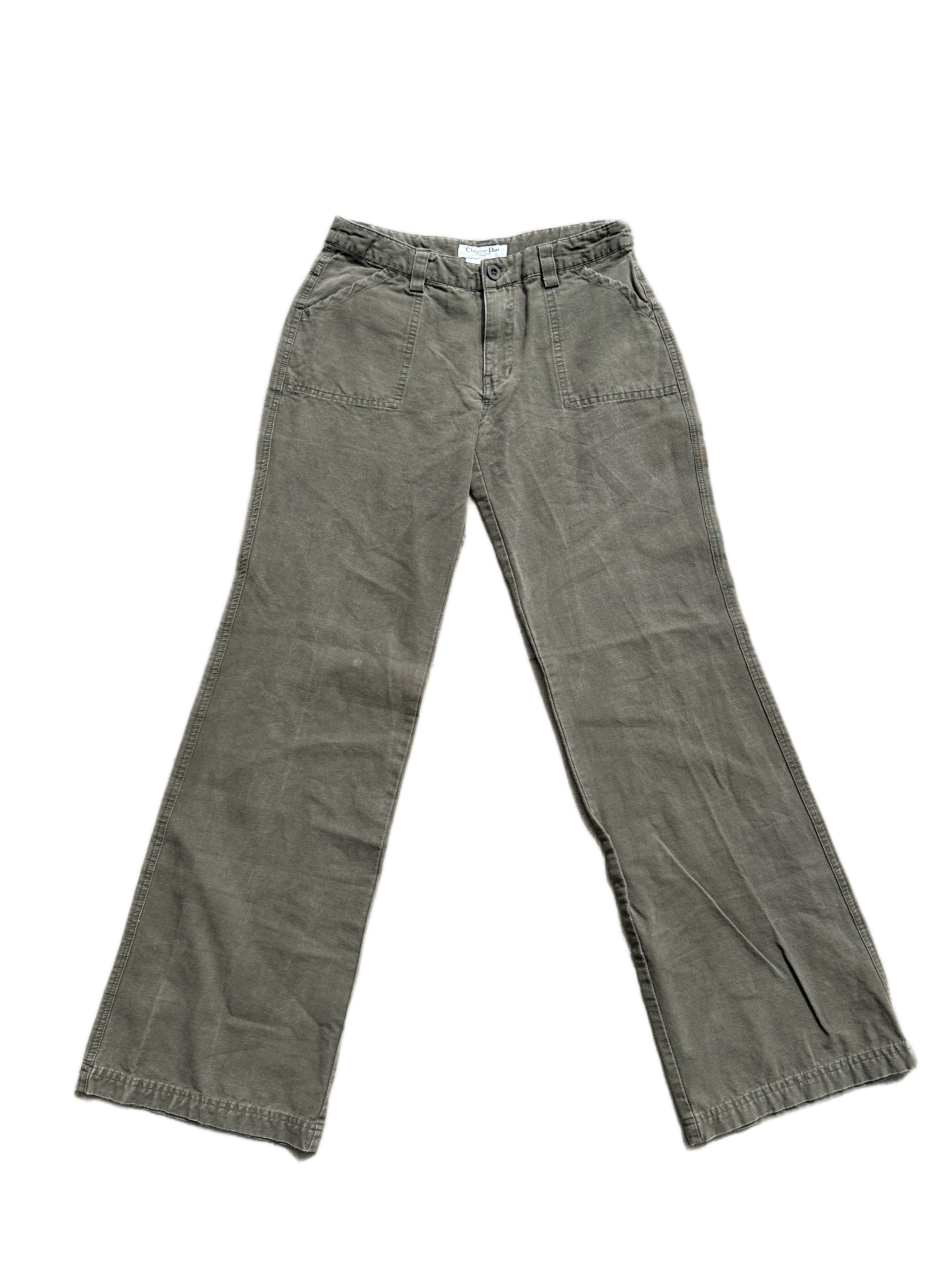 vintage christian dior low rise pants