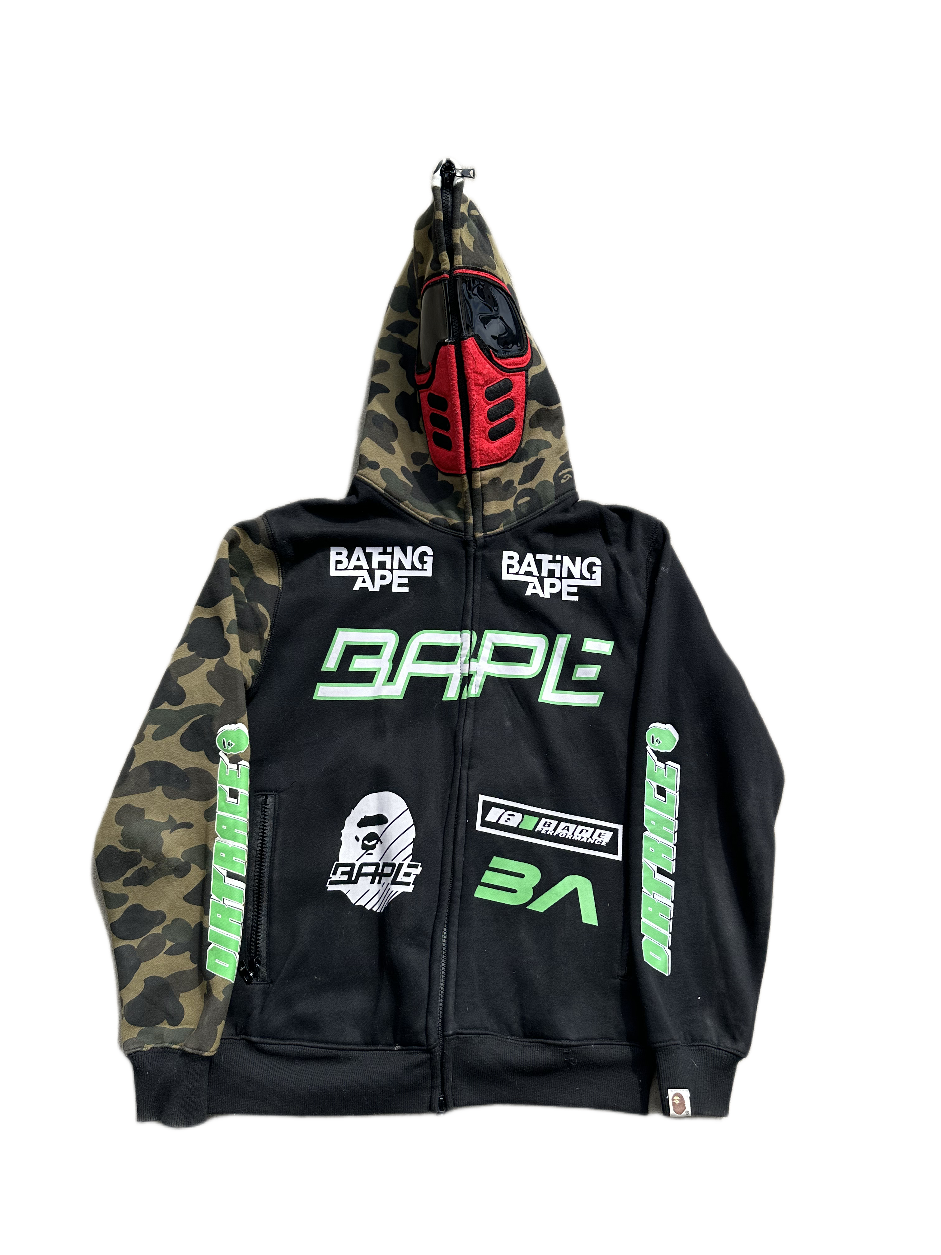 a bathing ape bmx full zip hoodie