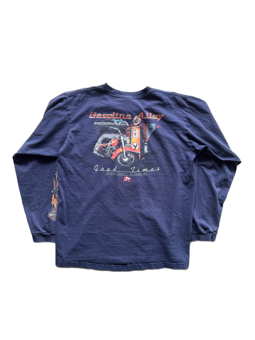 vintage 2001 harley davidson long sleeve shirt