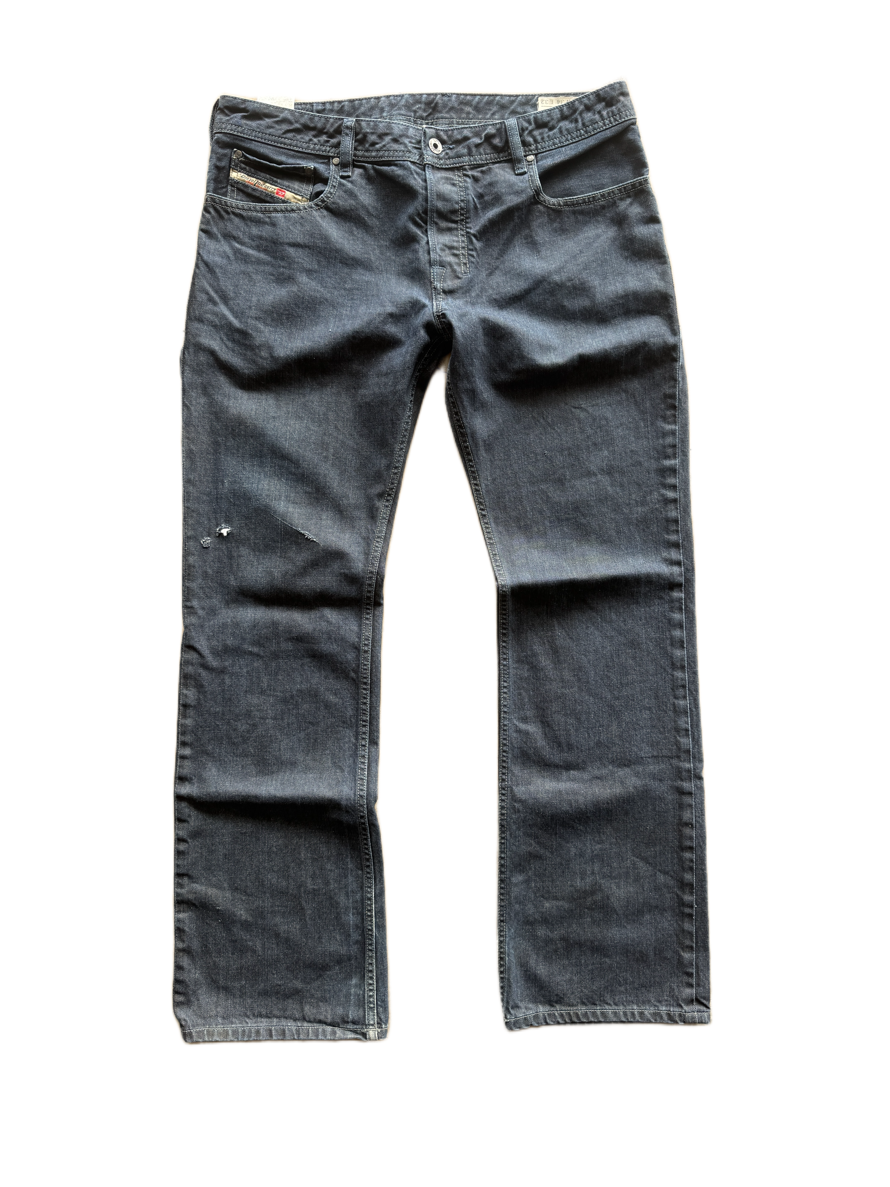 vintage diesel bootcut raw jeans