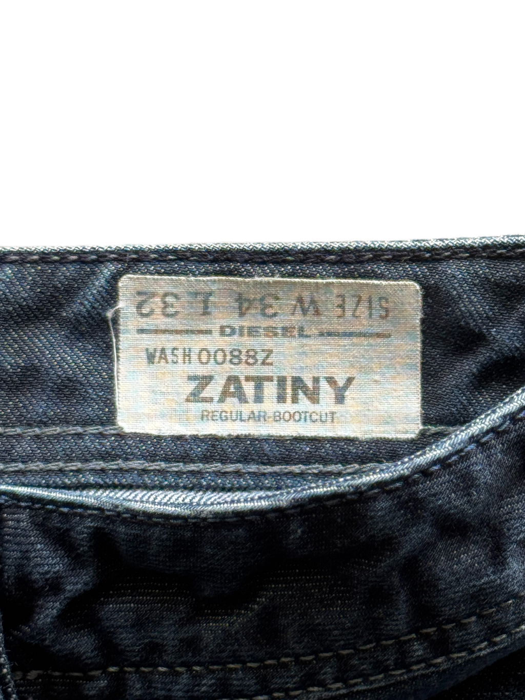 vintage diesel bootcut raw jeans