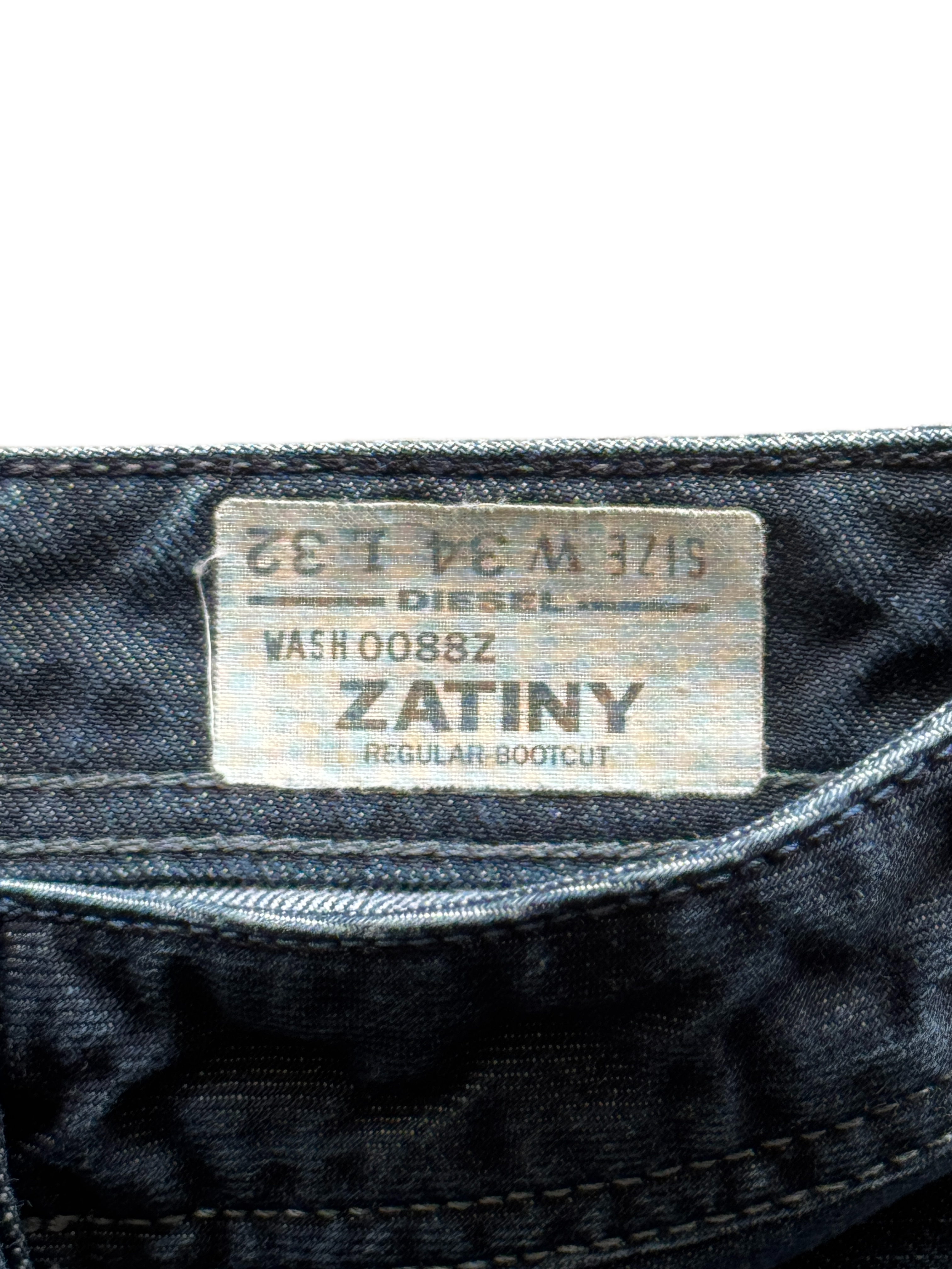 vintage diesel bootcut raw jeans