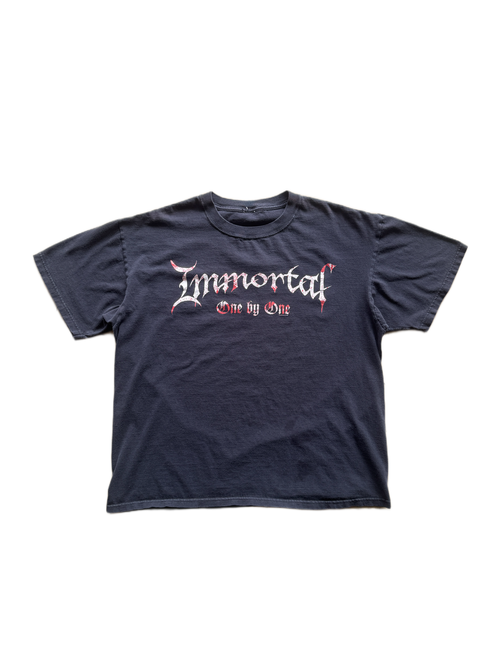 immortal one by one black metal tee