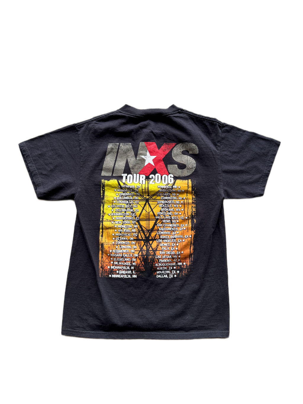 vintage 2006 inxs tour band tee