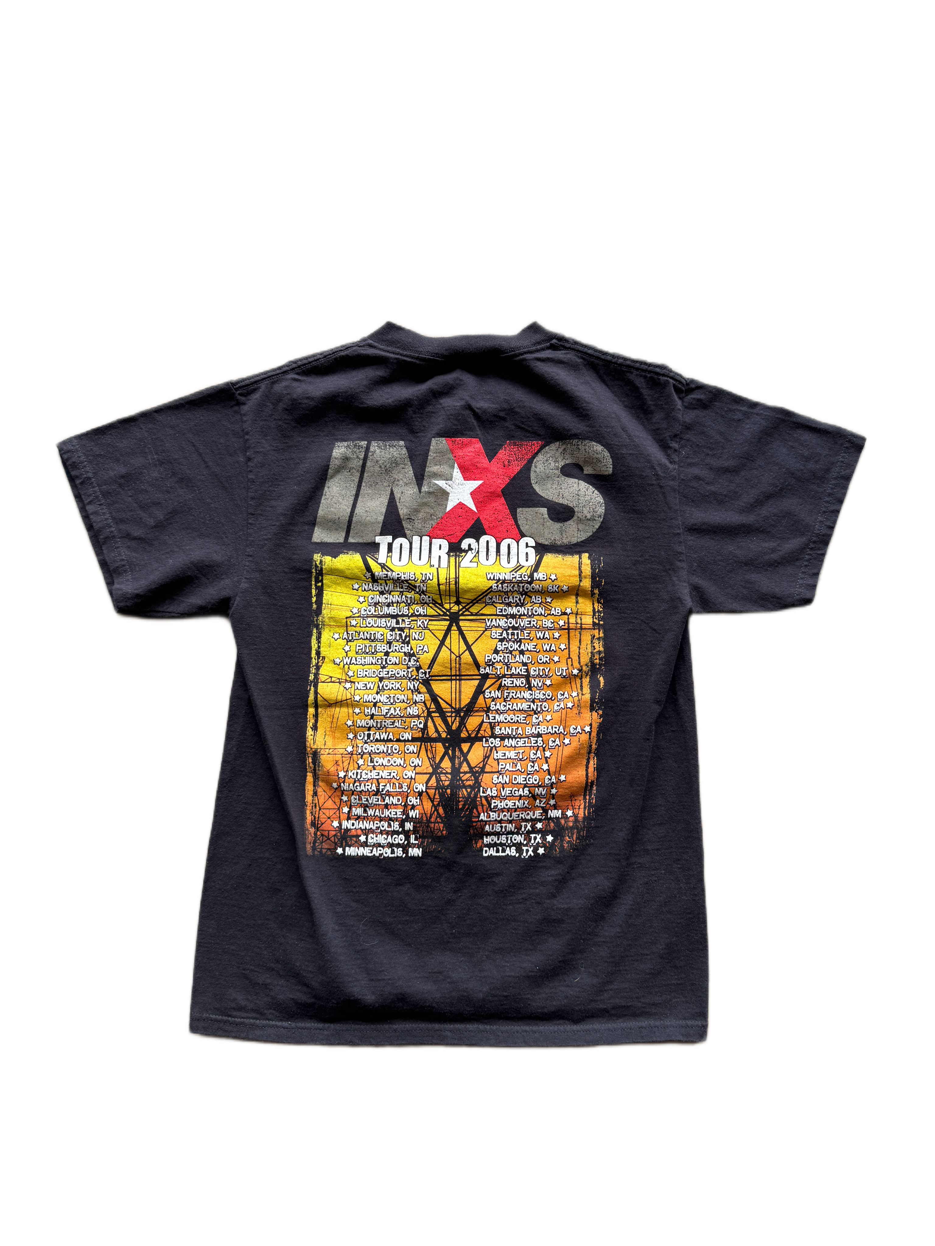 vintage 2006 inxs tour band tee