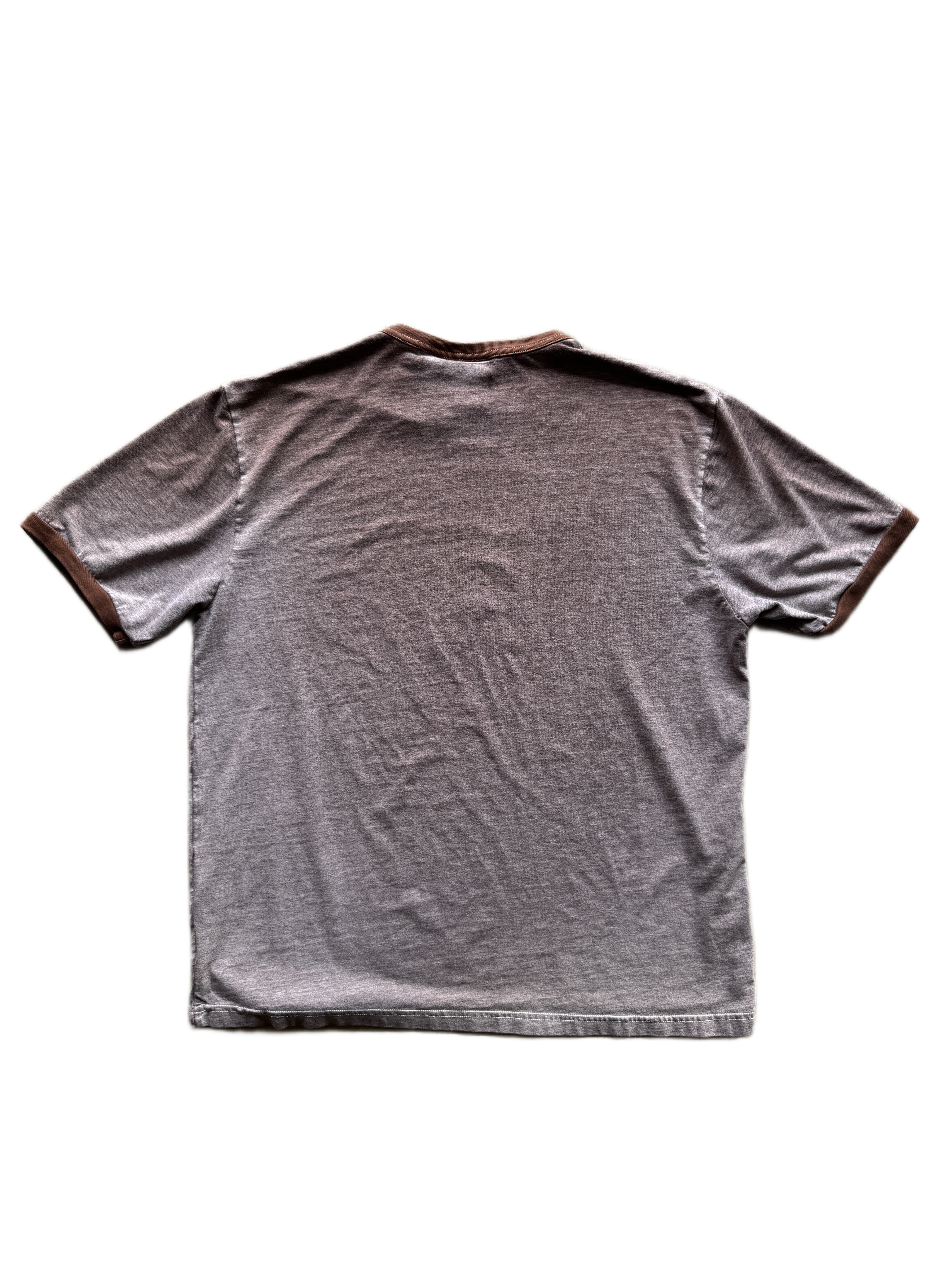 vintage brown faded 'automatik' tee