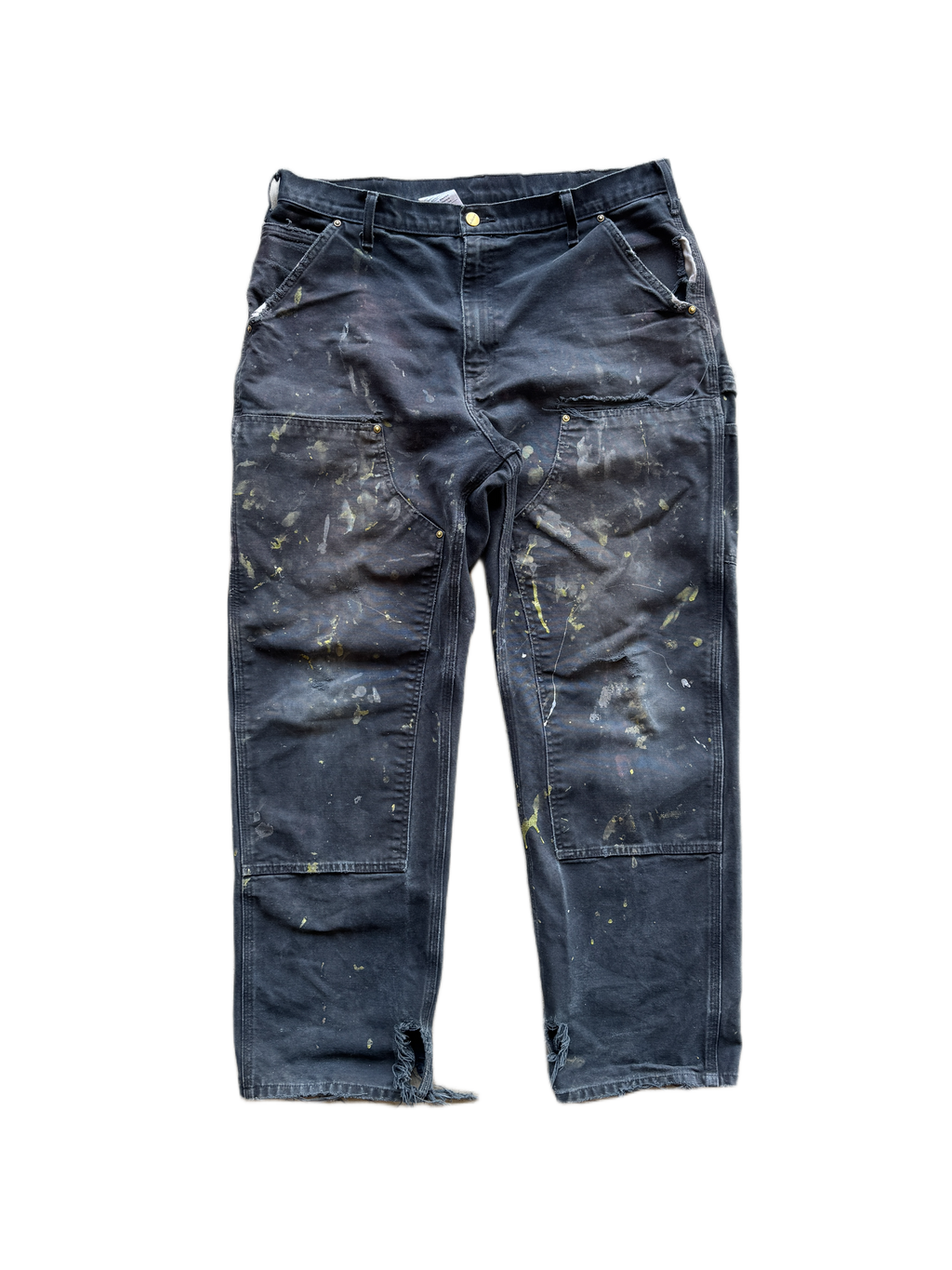 vintage thrased black carhartt double knees