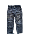 vintage thrased black carhartt double knees
