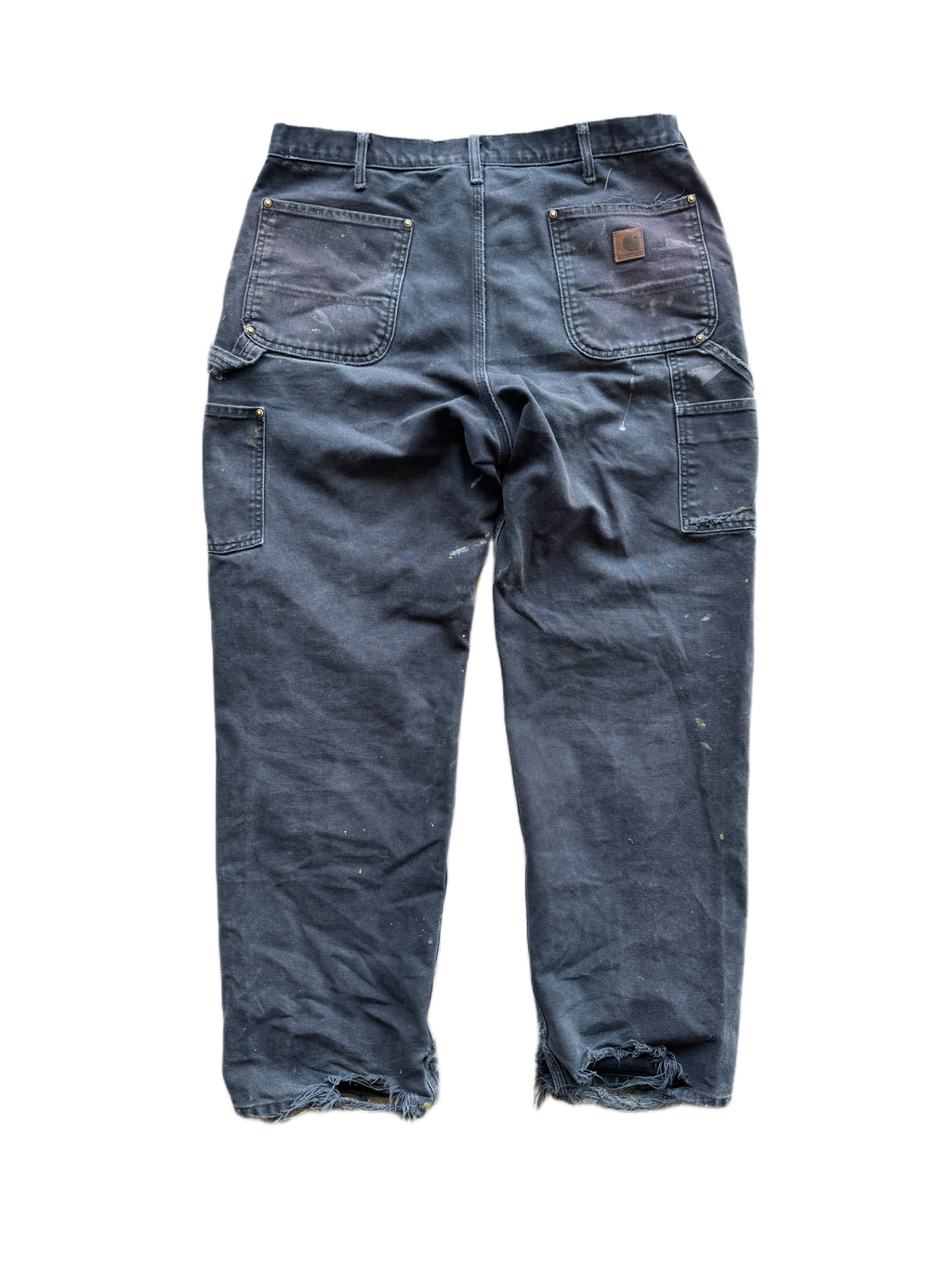 vintage thrased black carhartt double knees