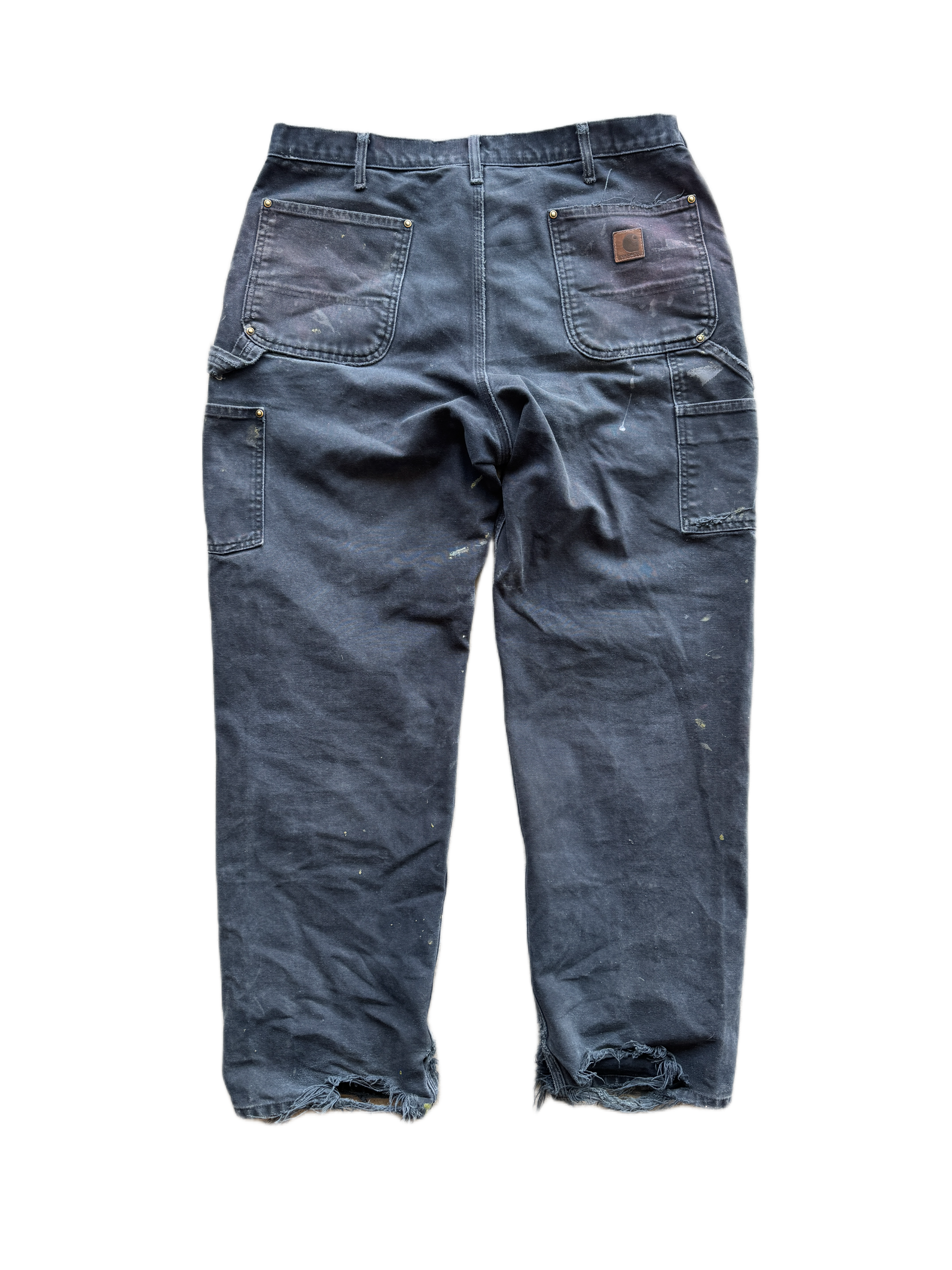 vintage thrased black carhartt double knees