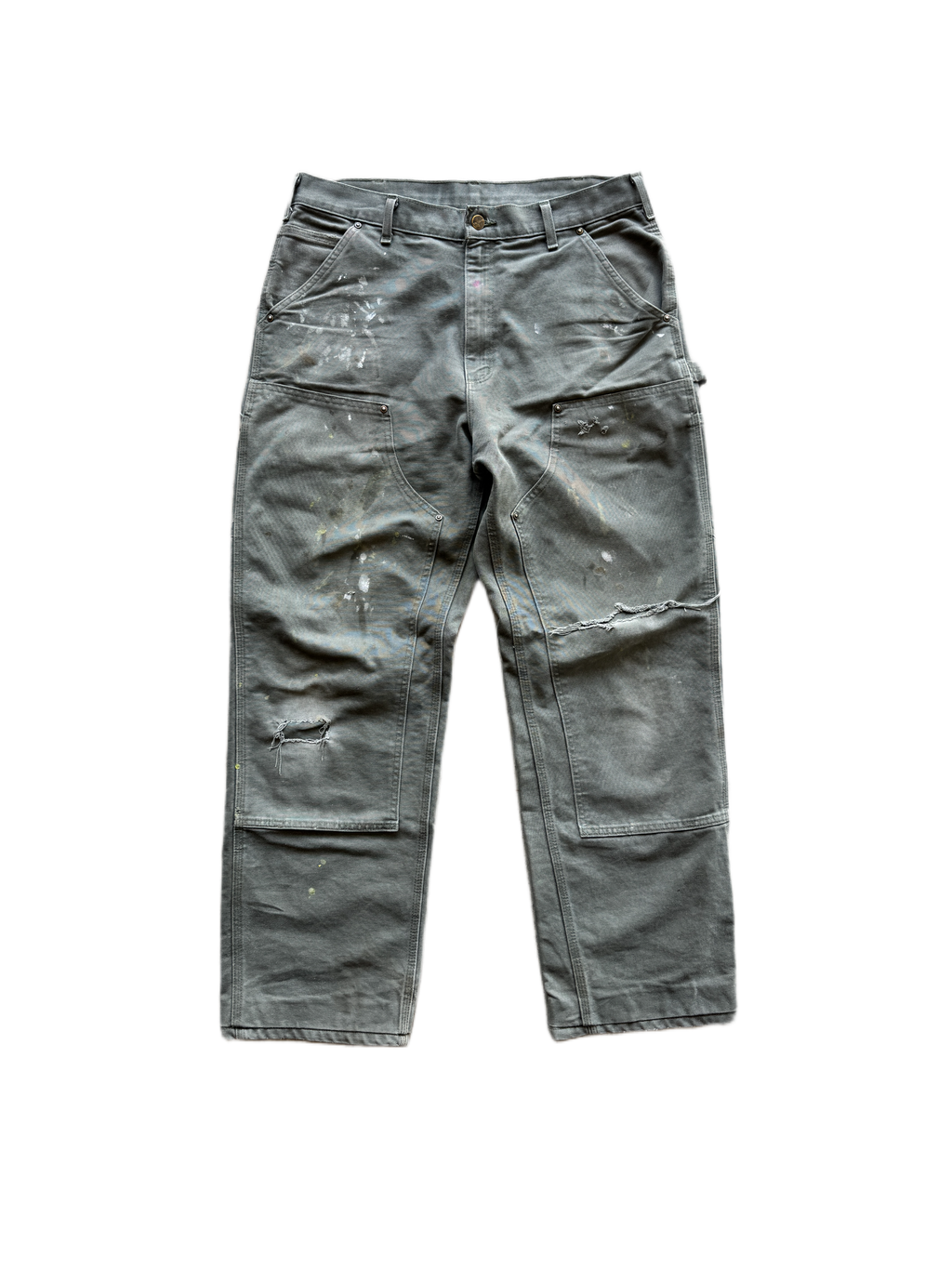 vintage green carhartt double knees