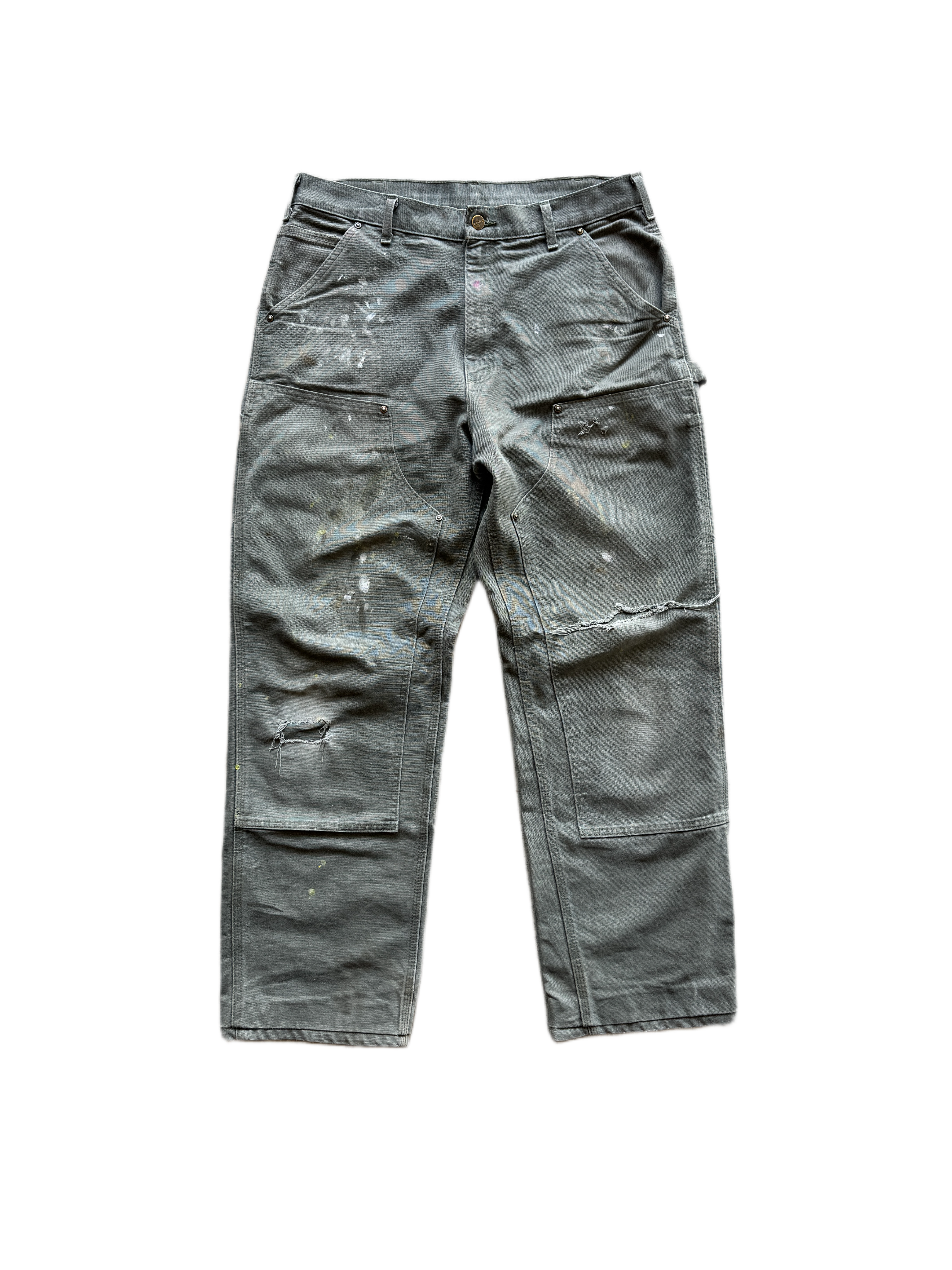 vintage green carhartt double knees