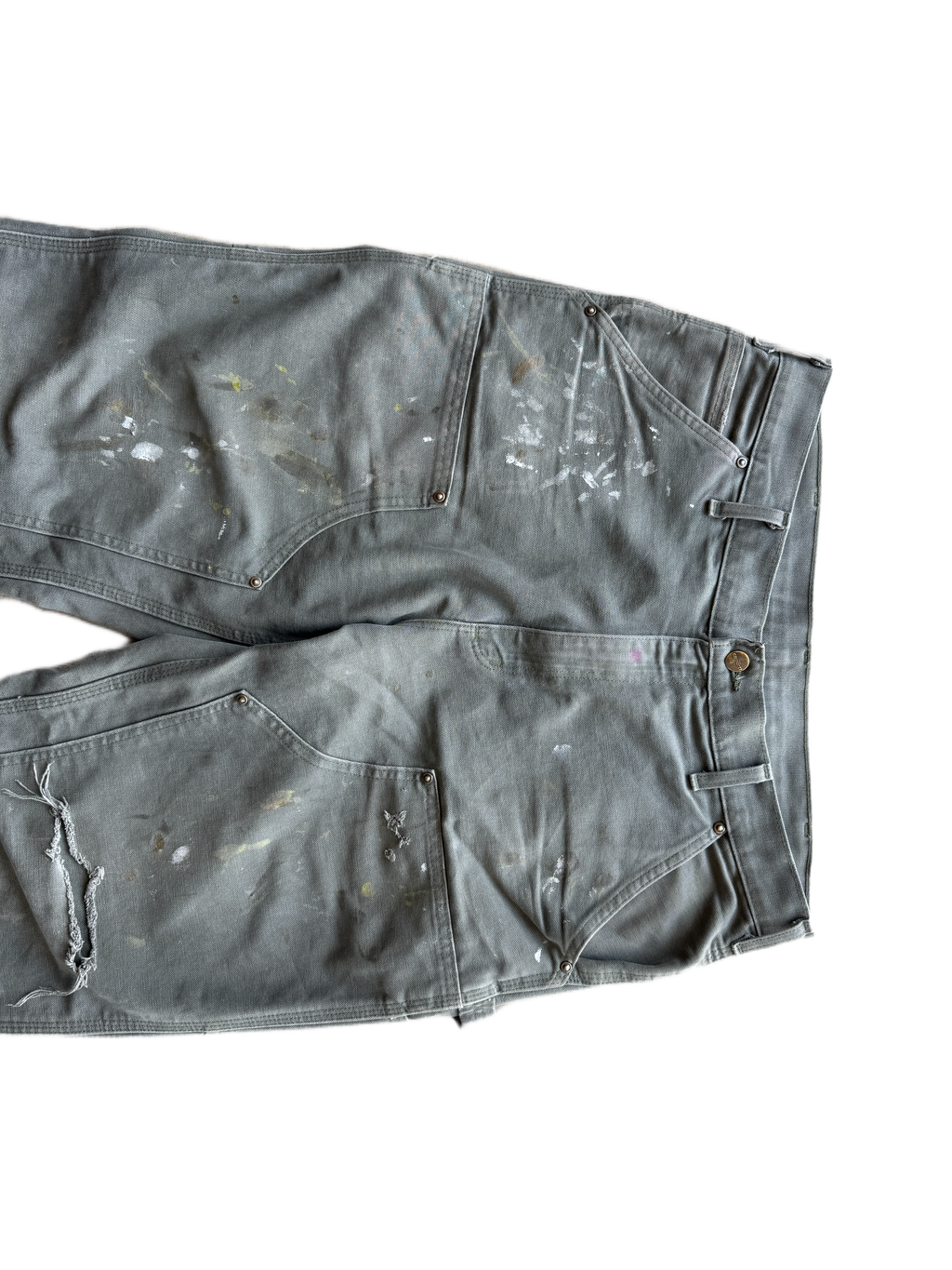 vintage green carhartt double knees