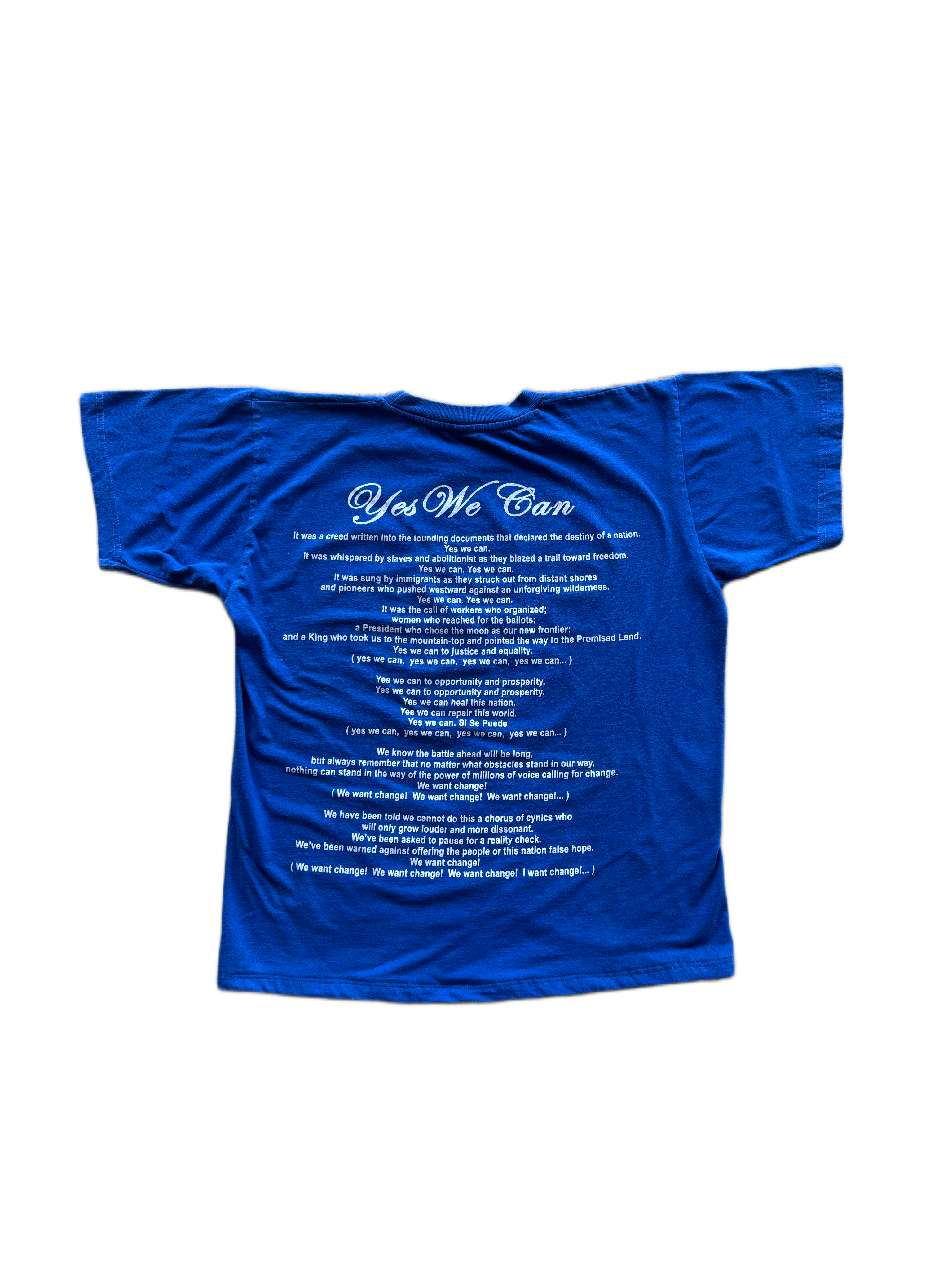 vintage obama 'yes we can' speech tee