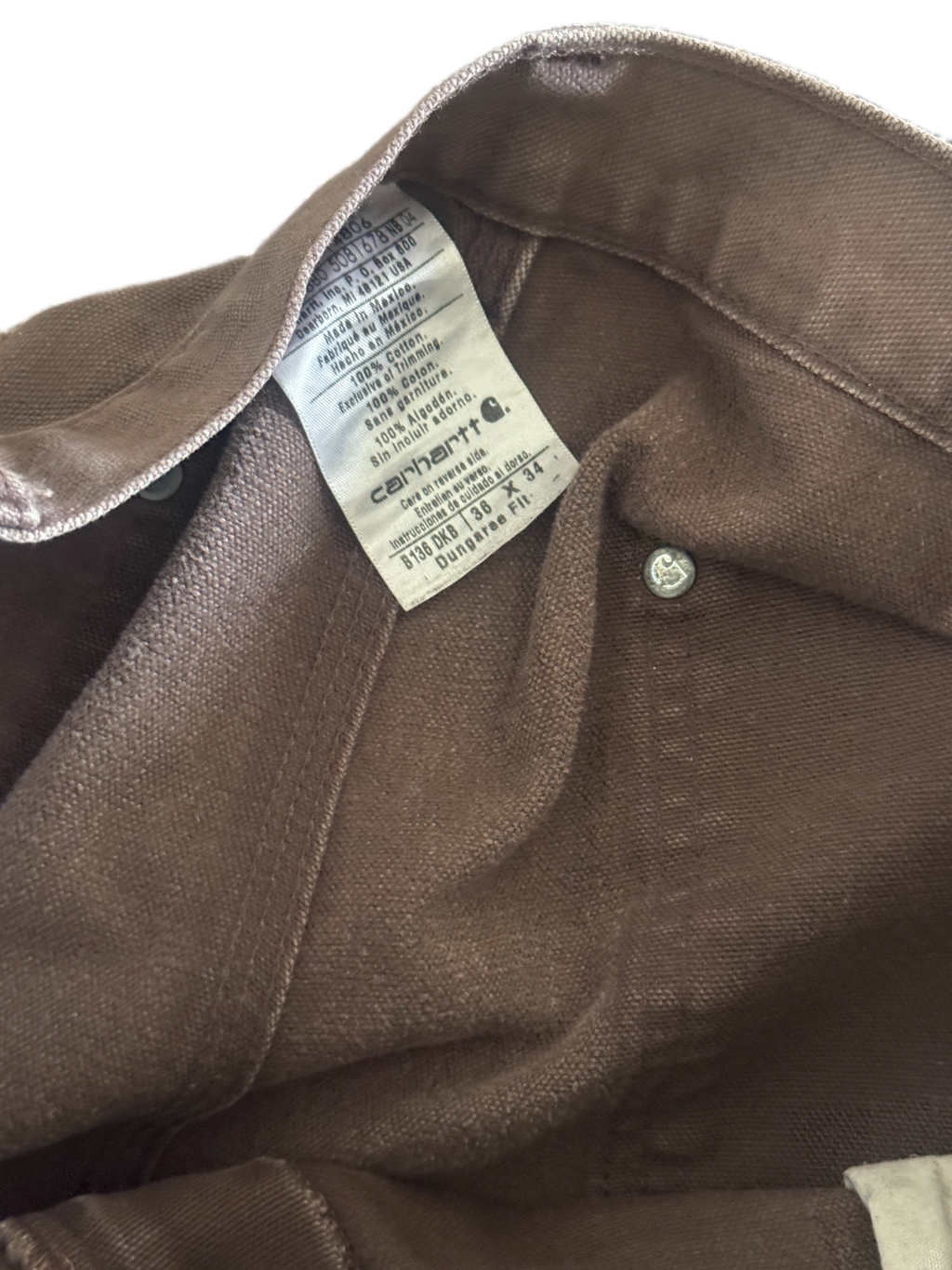 vintage brown carhartt double knees