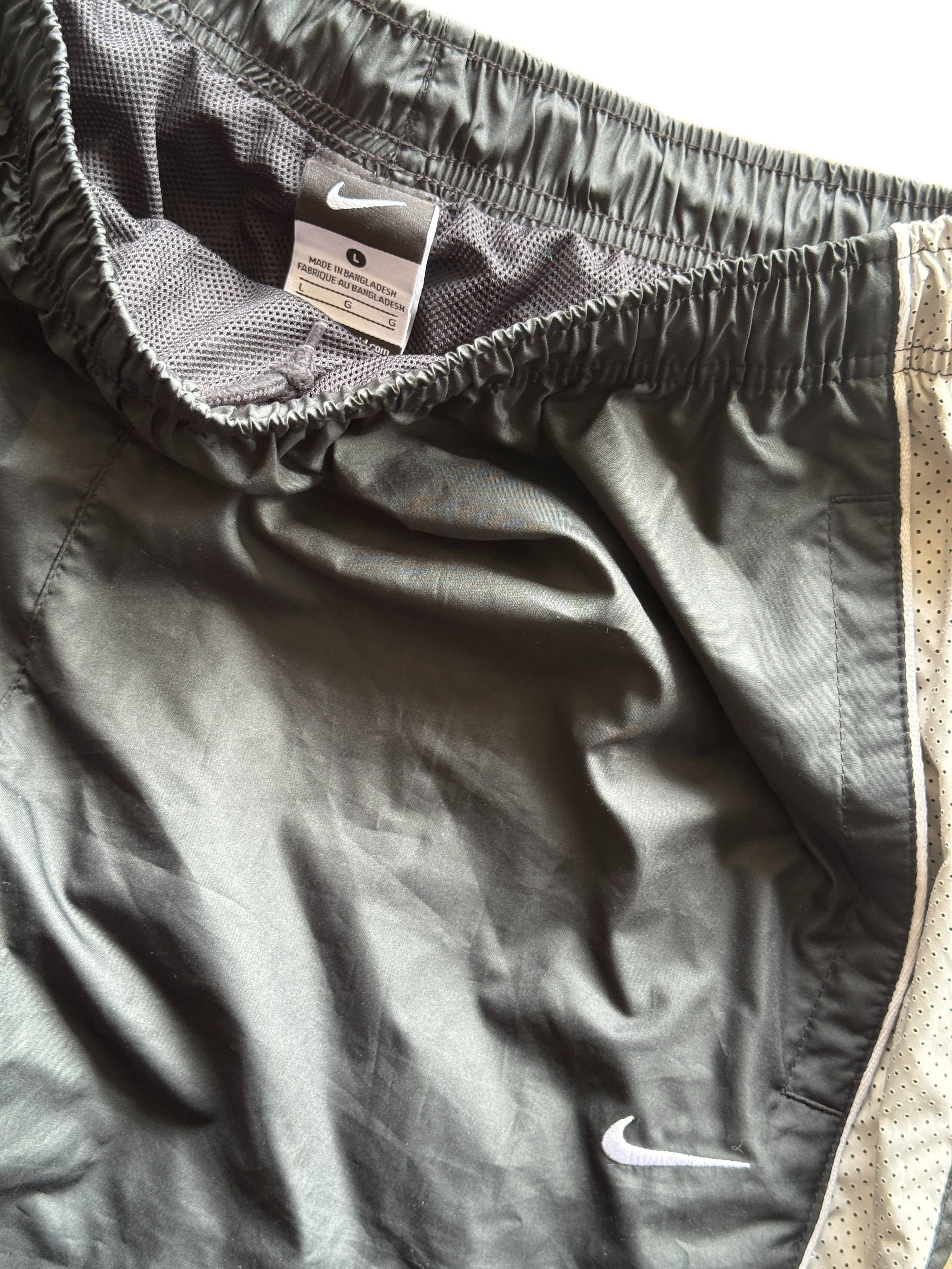 vintage baggy nike black trackpants