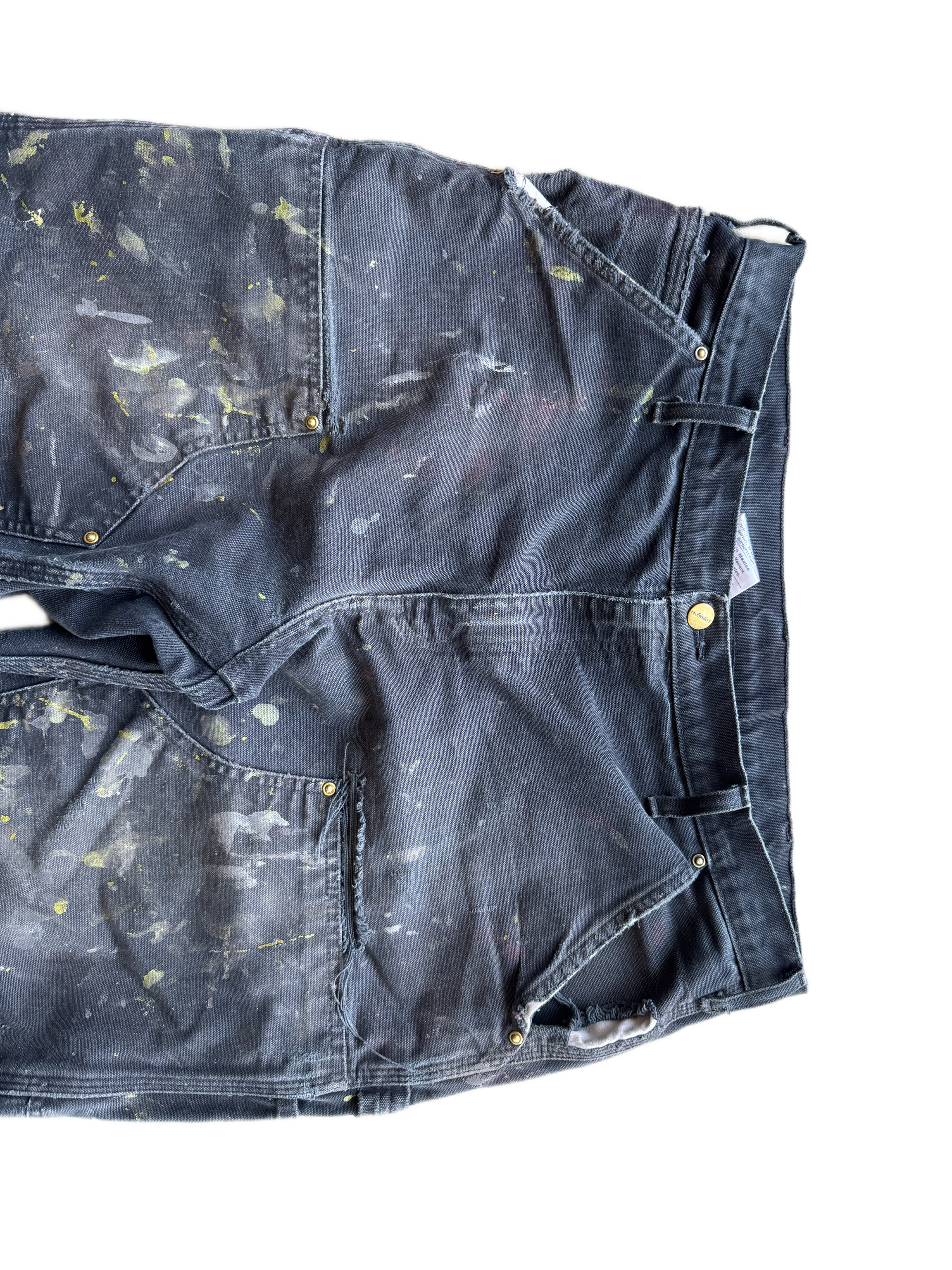 vintage thrased black carhartt double knees