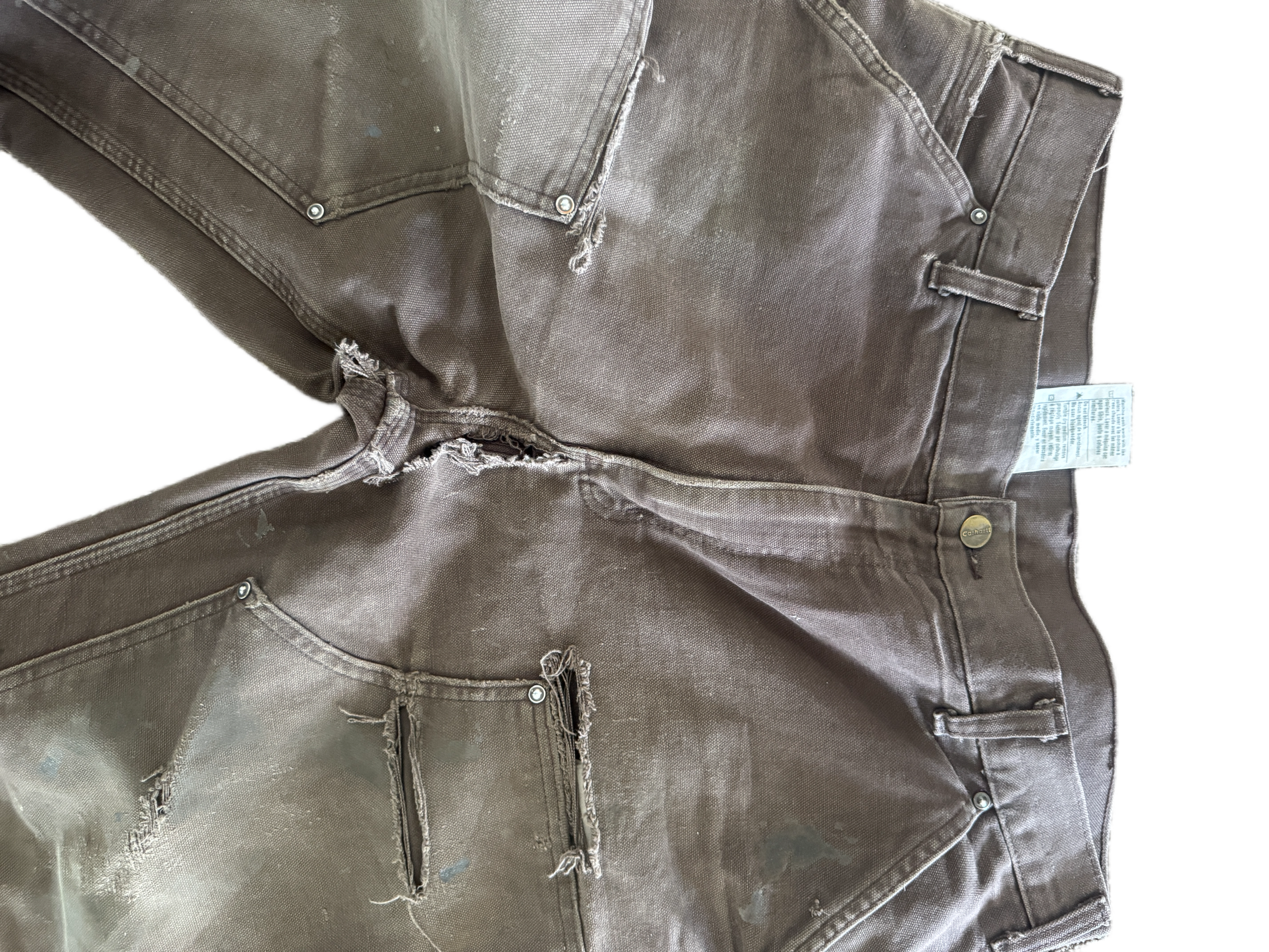 vintage brown carhartt double knees