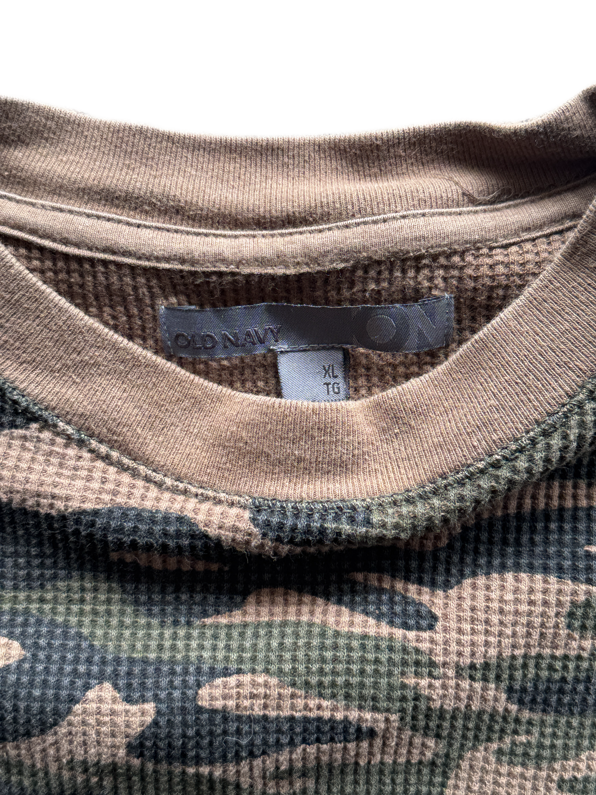 vintage old navy camo thermal