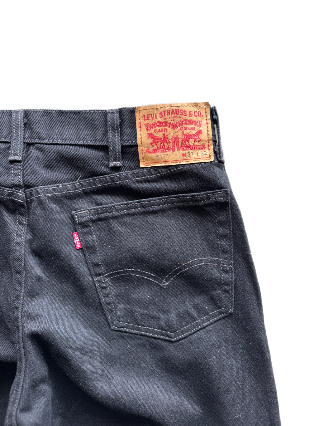 bootcut black levis 517 jeans