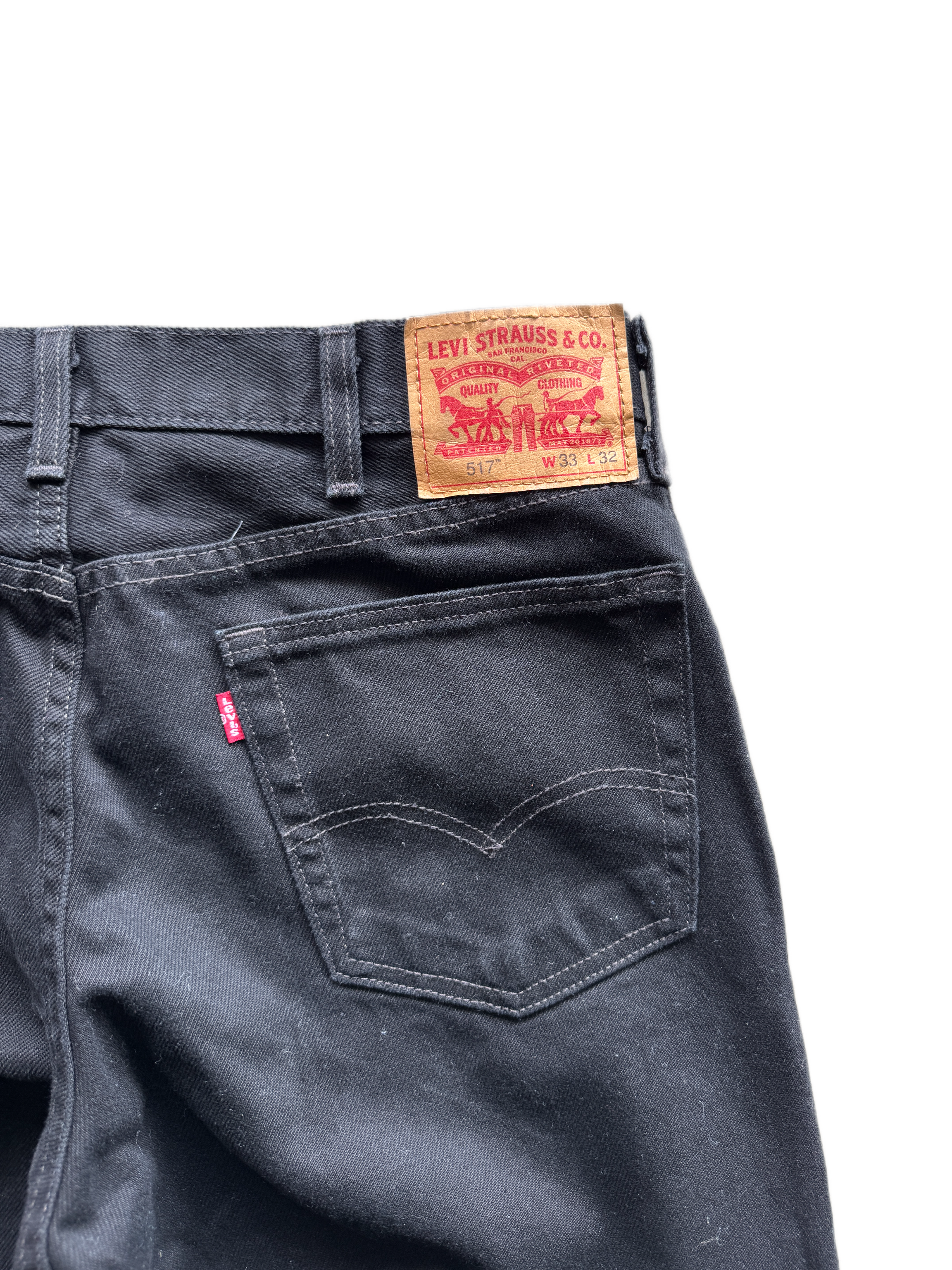 bootcut black levis 517 jeans
