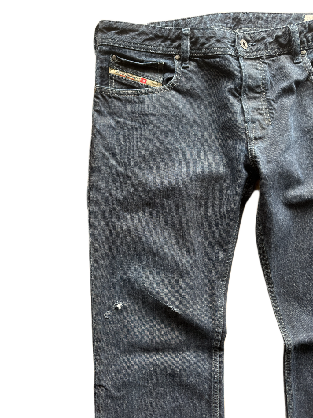 vintage diesel bootcut raw jeans