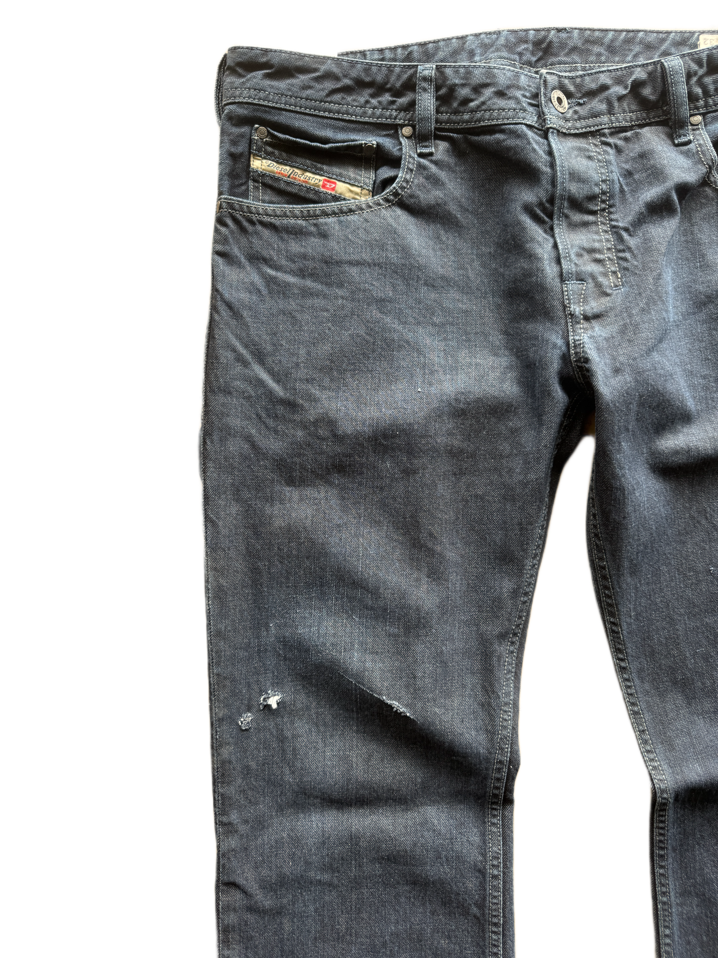 vintage diesel bootcut raw jeans
